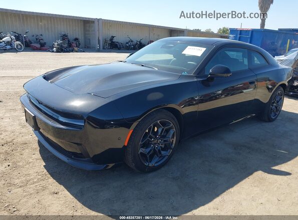 2C3CDBCK8SR550649 2025 DODGE CHARGER Black წინა მარცხენა ხედი სამი მეოთხედიდან