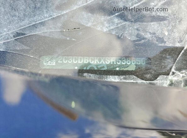 2C3CDBCKXSR538650 2025 DODGE CHARGER Черный Вид подкапотного пространства