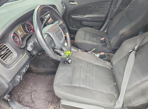 2C3CDXAT5HH632152 2017 DODGE CHARGER Black Front interior view