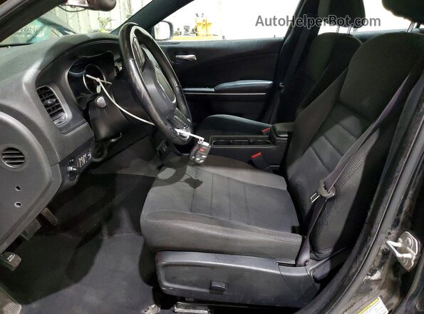 2C3CDXAT6KH645001 2019 DODGE CHARGER Black Вид салону спереду