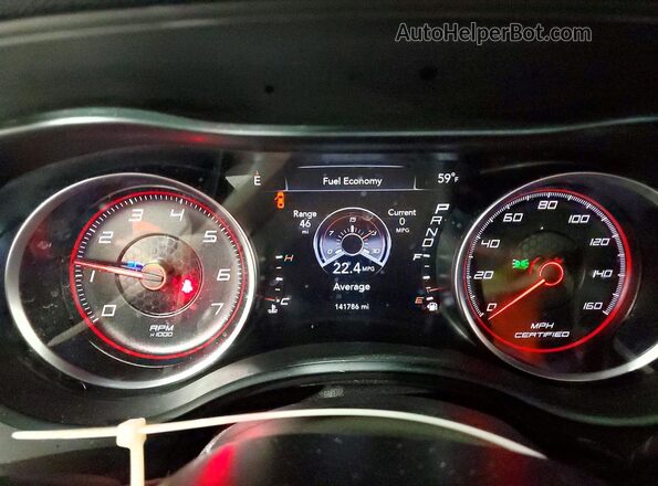 2C3CDXAT6KH645001 2019 DODGE CHARGER Black Вид щитка приладів