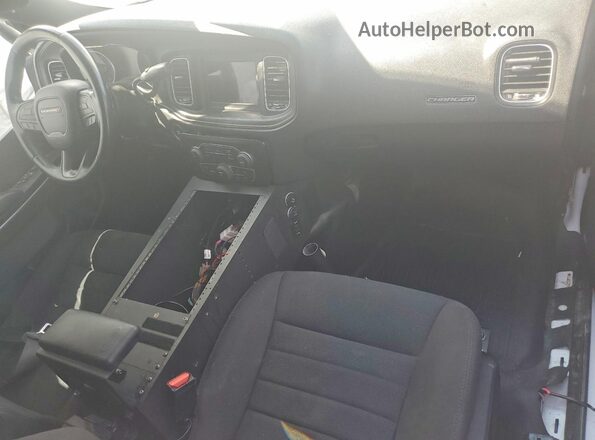 2C3CDXAT8KH558376 2019 DODGE CHARGER White Widok deski rozdzielczej