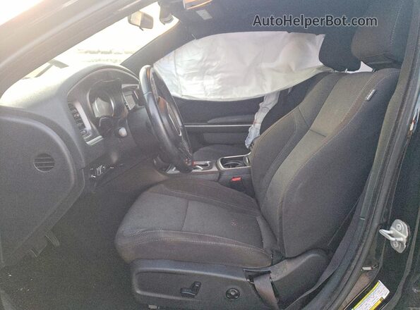 2C3CDXBG0KH664774 2019 DODGE CHARGER Black Вид салону спереду