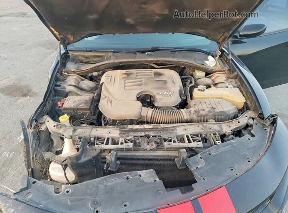2C3CDXBG0KH664774 2019 DODGE CHARGER Black Вид задньої частини салону