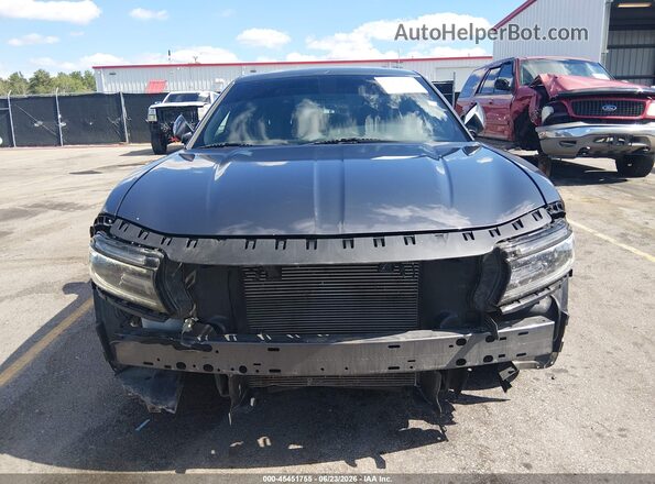 2C3CDXBG0KH717487 2019 DODGE CHARGER Gray Widok wnętrza z tyłu