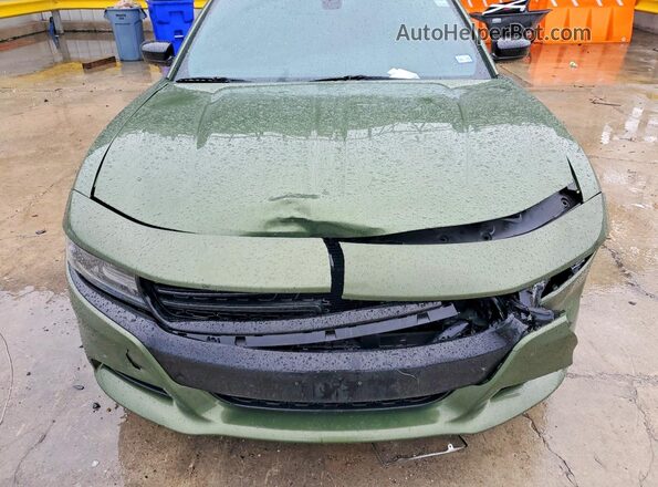 2C3CDXBG0LH245454 2020 DODGE CHARGER Зеленый Вид задней части салона
