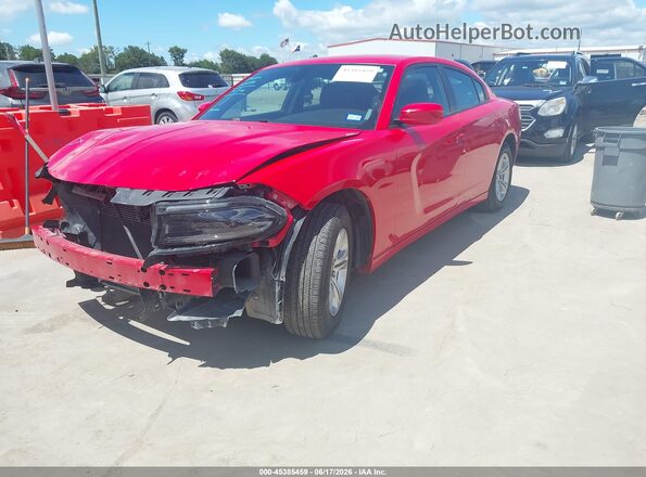 2C3CDXBG0NH126242 2022 DODGE CHARGER Red Передня ліва чверть