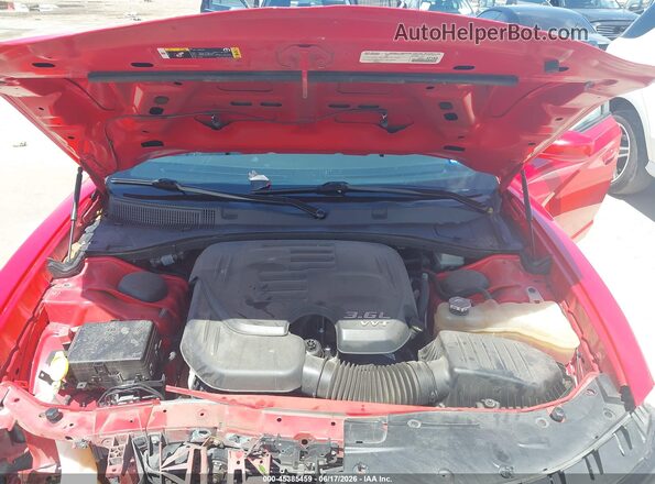 2C3CDXBG0NH126242 2022 DODGE CHARGER Red Вид ззаду