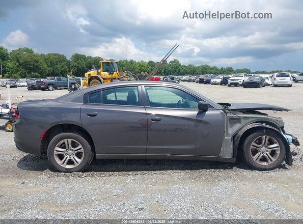 2C3CDXBG0PH568649 2023 DODGE CHARGER Gray Вид задньої частини салону