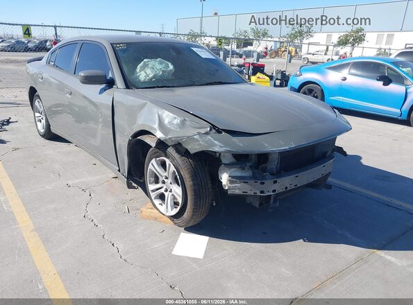 2C3CDXBG1HH605466 2017 DODGE CHARGER Серый Вид спереди