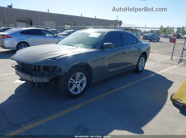 2C3CDXBG1HH605466 2017 DODGE CHARGER Серый Передняя левая четверть
