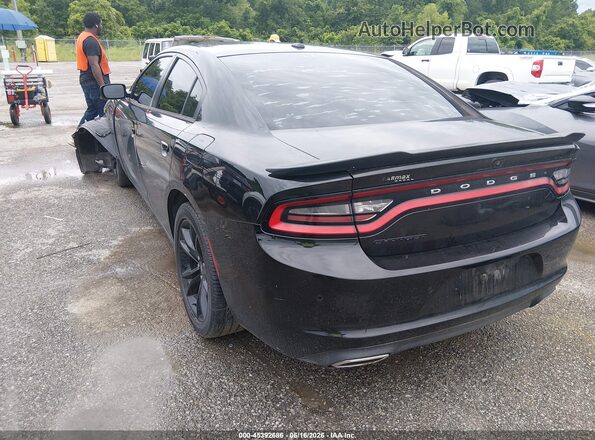 2C3CDXBG1JH313631 2018 DODGE CHARGER Черный Задняя левая четверть