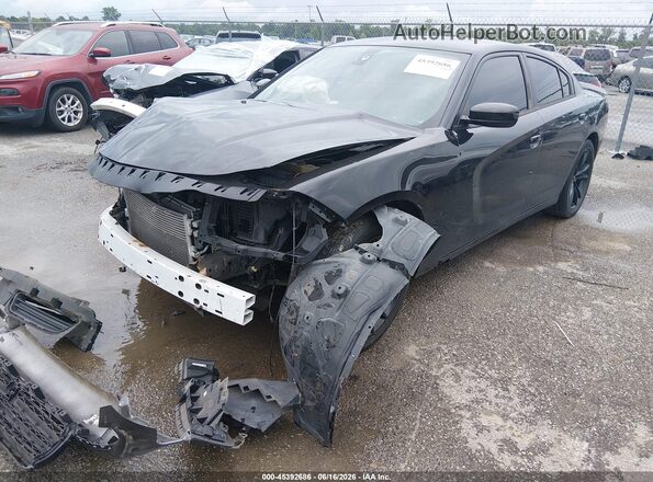 2C3CDXBG1JH313631 2018 DODGE CHARGER Черный Передняя левая четверть