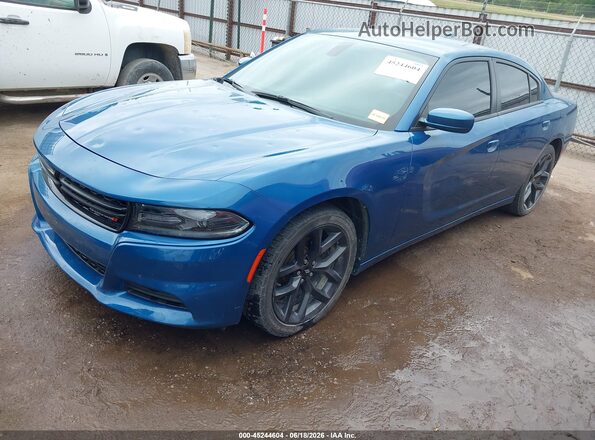 2C3CDXBG1MH508889 2021 DODGE CHARGER Blue წინა მარცხენა ხედი სამი მეოთხედიდან