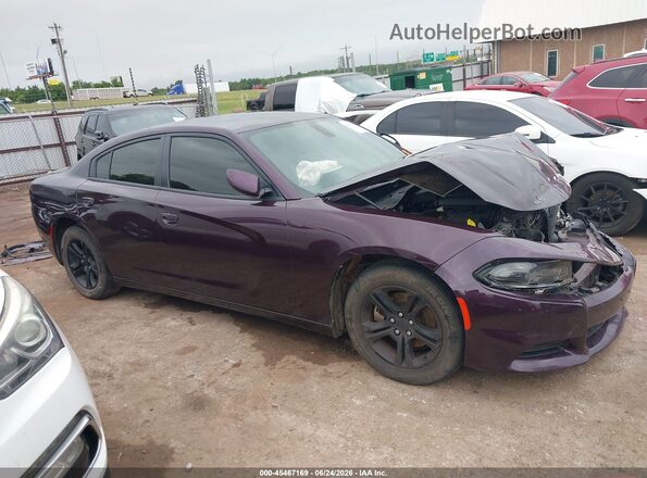 2C3CDXBG1MH636095 2021 DODGE CHARGER Purple Rear interior view