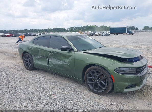 2C3CDXBG1NH133197 2022 DODGE CHARGER Green Widok z przodu