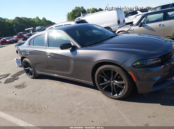 2C3CDXBG2HH643935 2017 DODGE CHARGER Серый Вид задней части салона