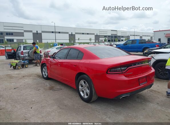 2C3CDXBG2KH727924 2019 DODGE CHARGER Red Задня ліва чверть