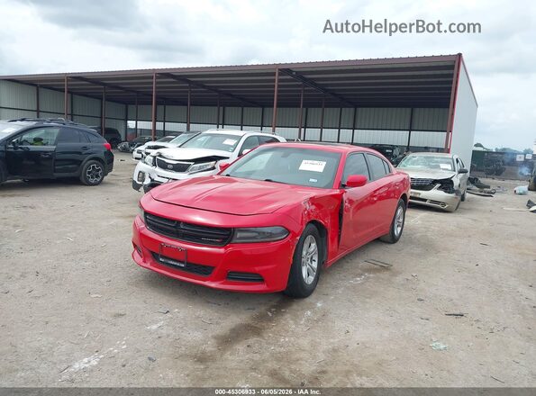 2C3CDXBG2KH727924 2019 DODGE CHARGER Red Передня ліва чверть