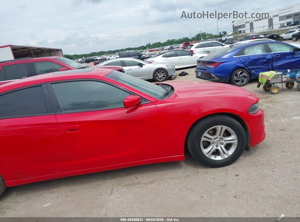 2C3CDXBG2KH727924 2019 DODGE CHARGER Red Вид щитка приладів