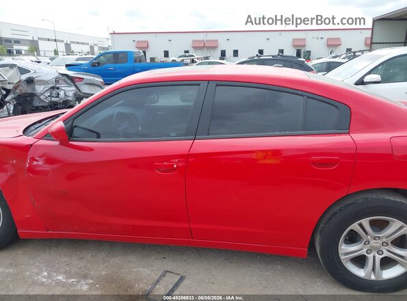 2C3CDXBG2KH727924 2019 DODGE CHARGER Red Вид задньої частини салону