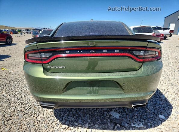 2C3CDXBG2LH186357 2020 DODGE CHARGER Green უკანა ხედი