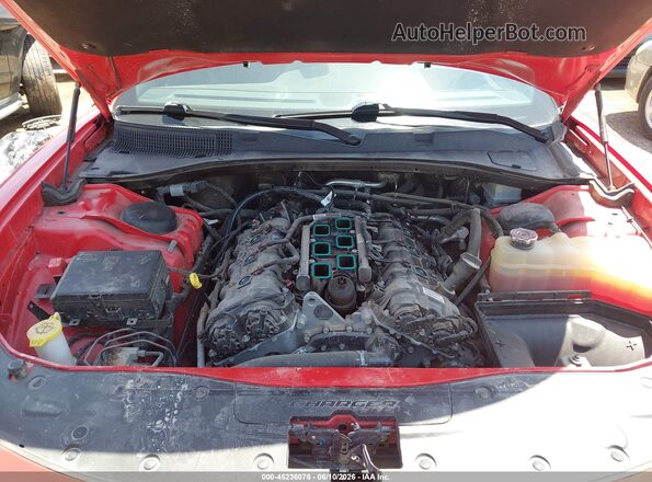 2C3CDXBG2NH250528 2022 DODGE CHARGER Red Widok z tyłu