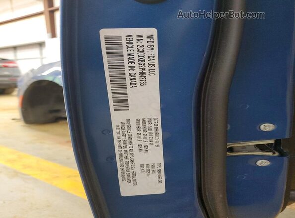2C3CDXBG2PH642735 2023 DODGE CHARGER Blue ძრავის განყოფილების ხედი