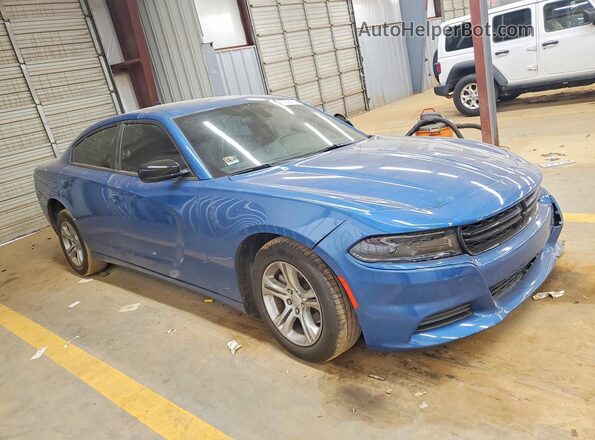 2C3CDXBG2PH642735 2023 DODGE CHARGER Blue წინა მარჯვენა