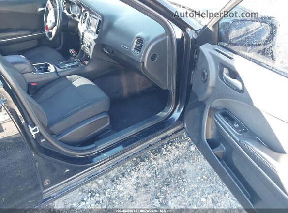 2C3CDXBG3HH546226 2017 DODGE CHARGER Black წინა სალონის ხედი