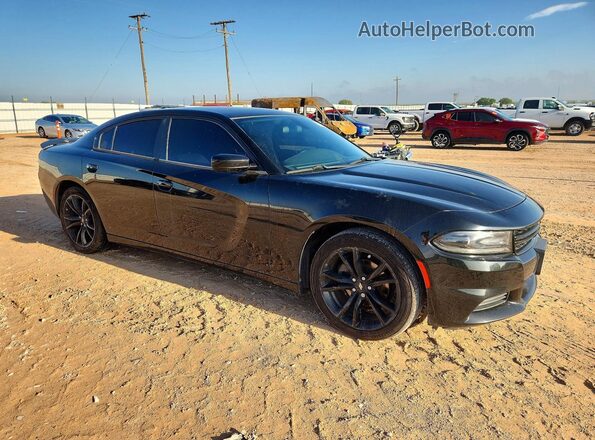 2C3CDXBG3JH174201 2018 DODGE CHARGER Black Delantero derecho