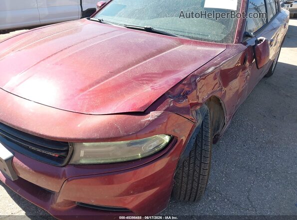 2C3CDXBG3JH221243 2018 DODGE CHARGER Red წინა ხედი
