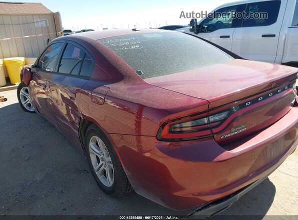 2C3CDXBG3JH221243 2018 DODGE CHARGER Red უკანა მარცხენა