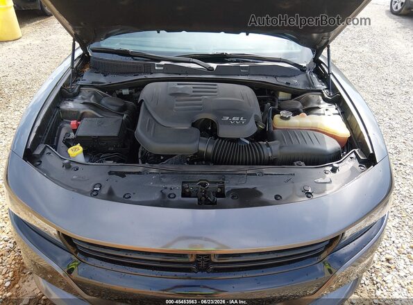 2C3CDXBG3KH504971 2019 DODGE CHARGER Gray უკანა ხედი