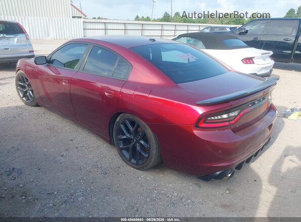 2C3CDXBG3KH615231 2019 DODGE CHARGER Red Rear left