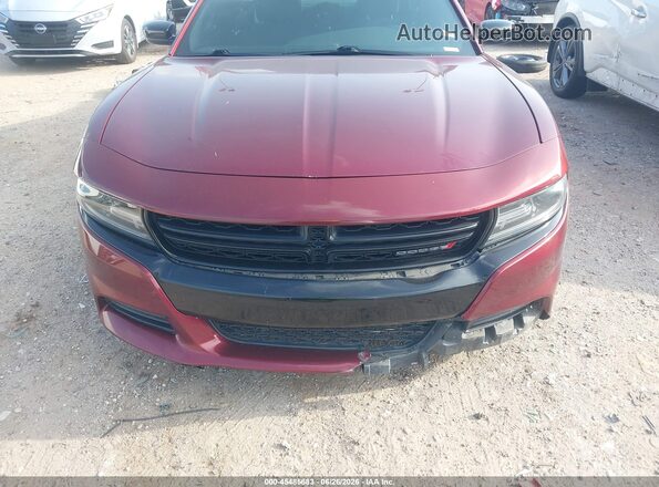 2C3CDXBG3KH615231 2019 DODGE CHARGER Red Front view
