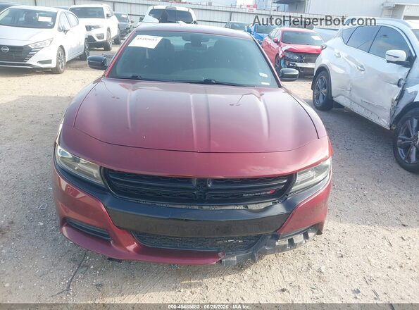 2C3CDXBG3KH615231 2019 DODGE CHARGER Red Instrument cluster view