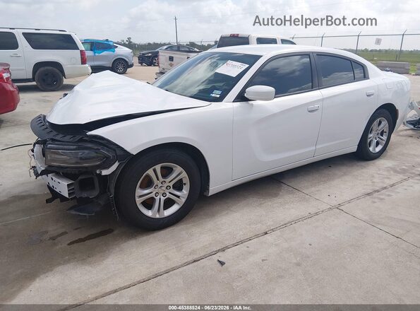 2C3CDXBG3KH679608 2019 DODGE CHARGER White Vista tres cuartos delantera izquierda