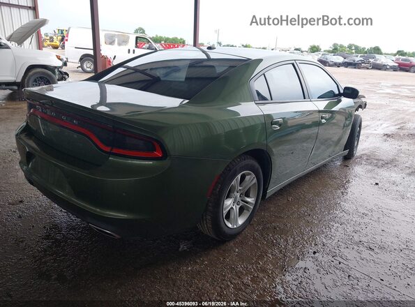 2C3CDXBG3KH724885 2019 DODGE CHARGER Green Հետևի աջ