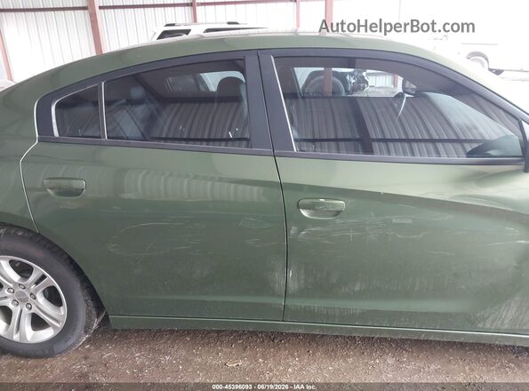 2C3CDXBG3KH724885 2019 DODGE CHARGER Green Սալոնի 360 աստիճան տեսք
