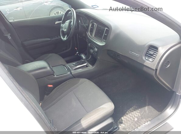 2C3CDXBG3LH102210 2020 DODGE CHARGER White Widok wnętrza z przodu