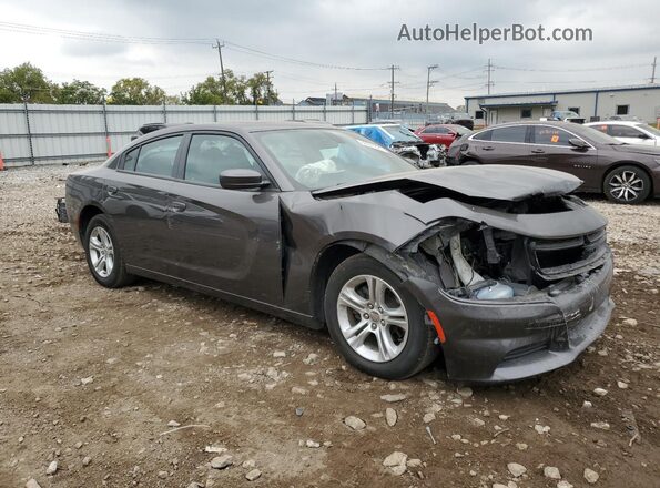 2C3CDXBG3LH144103 2020 DODGE CHARGER Gray Delantero derecho