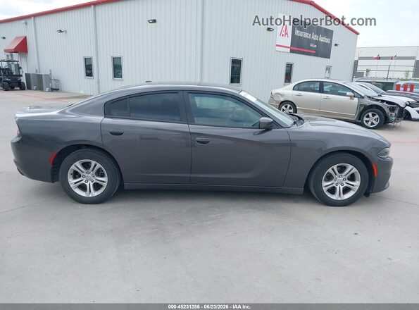 2C3CDXBG3LH190160 2020 DODGE CHARGER Gray Вид задньої частини салону