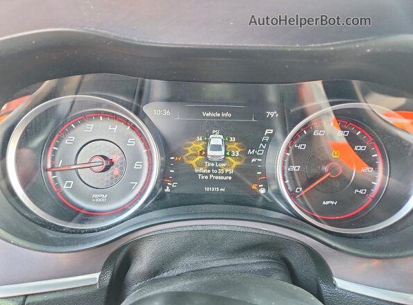 2C3CDXBG3LH232648 2020 DODGE CHARGER Orange Вид щитка приладів