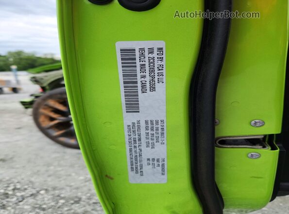 2C3CDXBG3PH535855 2023 DODGE CHARGER Green Вид підкапотного простору