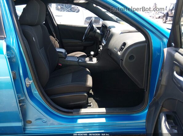 2C3CDXBG3PH579998 2023 DODGE CHARGER Blue Widok wnętrza z przodu