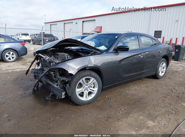 2C3CDXBG3PH699722 2023 DODGE CHARGER Black Передня ліва чверть
