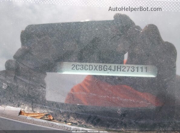 2C3CDXBG4JH273111 2018 DODGE CHARGER Black Շարժիչի բաժամունքի տեսք