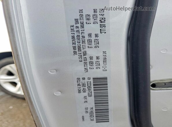 2C3CDXBG4KH753280 2019 DODGE CHARGER Silver Вид наклейки з VIN-кодом