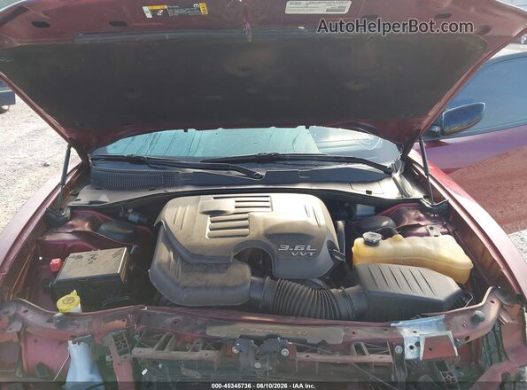 2C3CDXBG4LH245361 2020 DODGE CHARGER Maroon Вид ззаду
